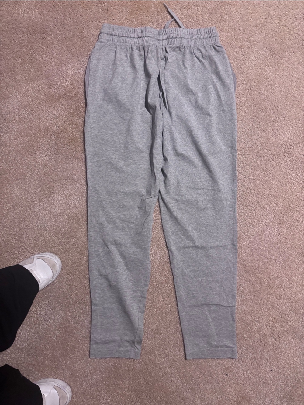 adidas Men's Gray Drawstring Jogger Sweatpants
